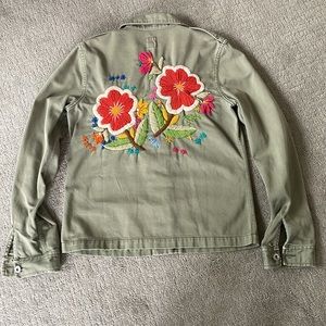 Lucky Brand embroidered shirt/jacket